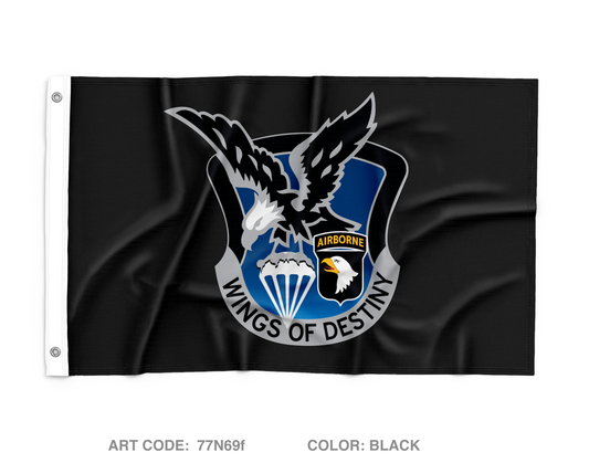 HHC BDE "Hellcats", 101st CAB Wall Flag - 77N69f