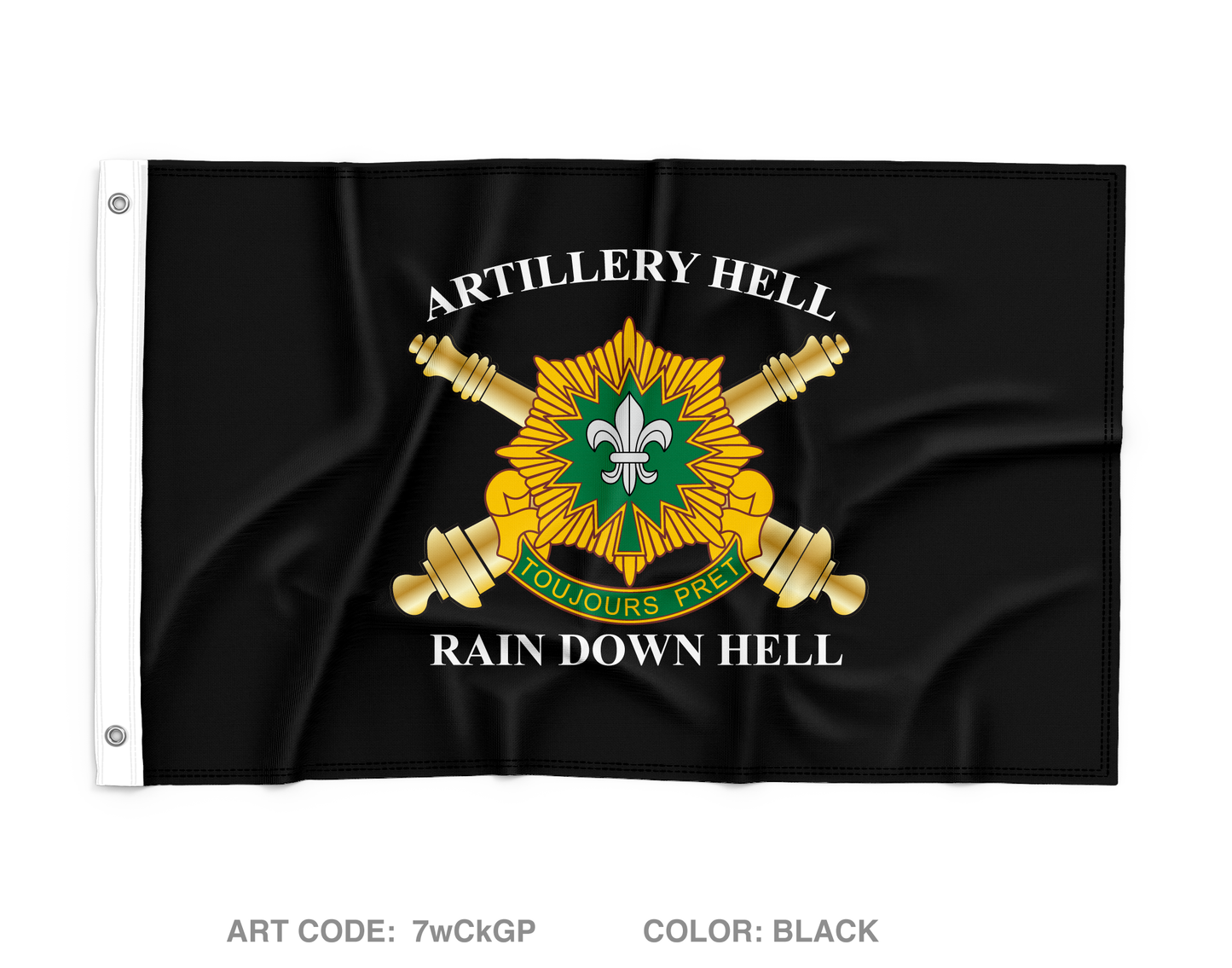 Field Artillery Squadron, 2d Cavalry Regiment Wall Flag - 7wCkGP