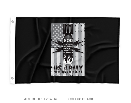 Explosive Ordnance Disposal Technology Division (EOD) Wall Flag - Fv5WGe