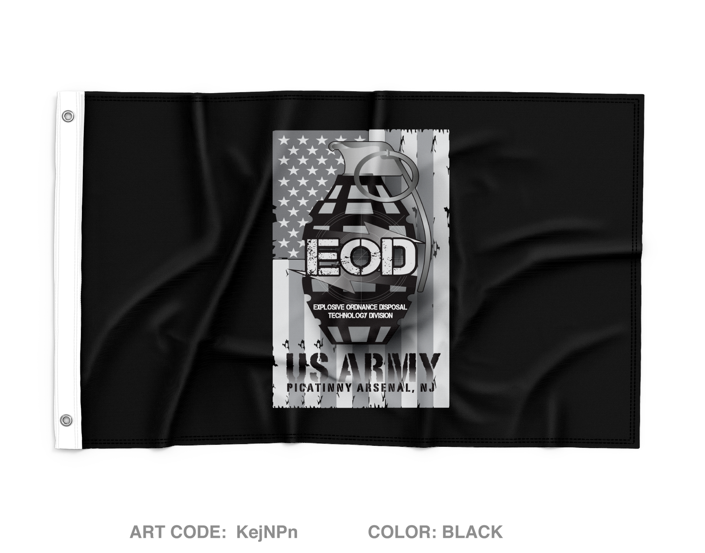 Explosive Ordnance Disposal Technology Division (EOD) Wall Flag - KejNPn