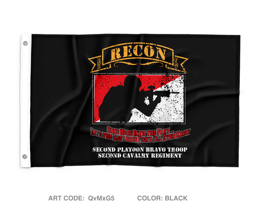 2nd PLT B TRP Wall Flag - QvMxG5