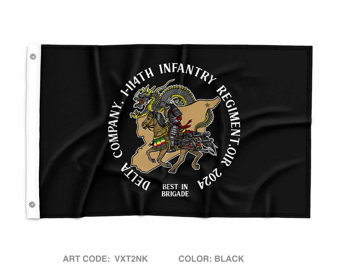 D Co, 1 BN, 114th IN Store 1 Wall Flag - VXT2NK