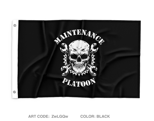 MAINTENANCE PLATOON, RHHT, RSS, 11TH ACR Wall Flag - ZwLGQw