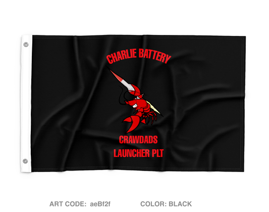 108th Brigade 3-4 Battalion Charlie battery Wall Flag - aeBf2f