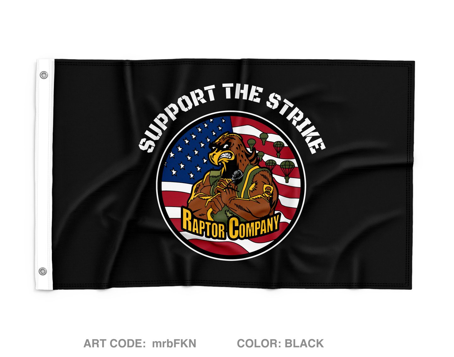 Fox Co, 2-377 PFAR, 2nd Brigade Wall Flag - mrbFKN