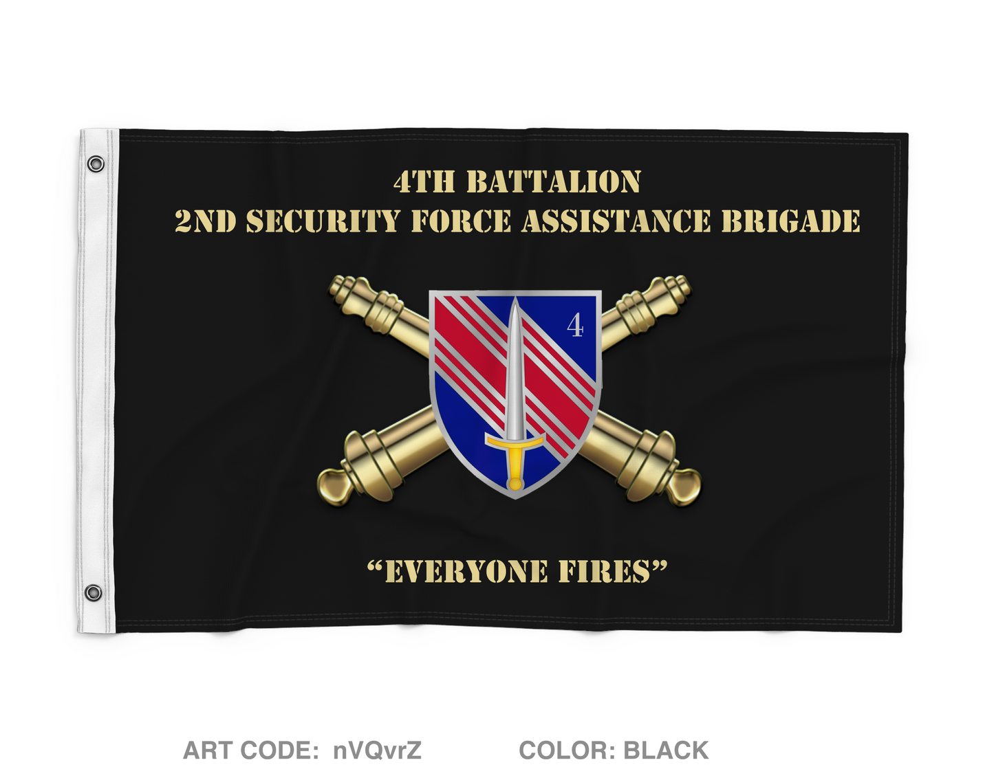 4th BN 2d SFAB Store 1 Wall Flag - nVQvrZ