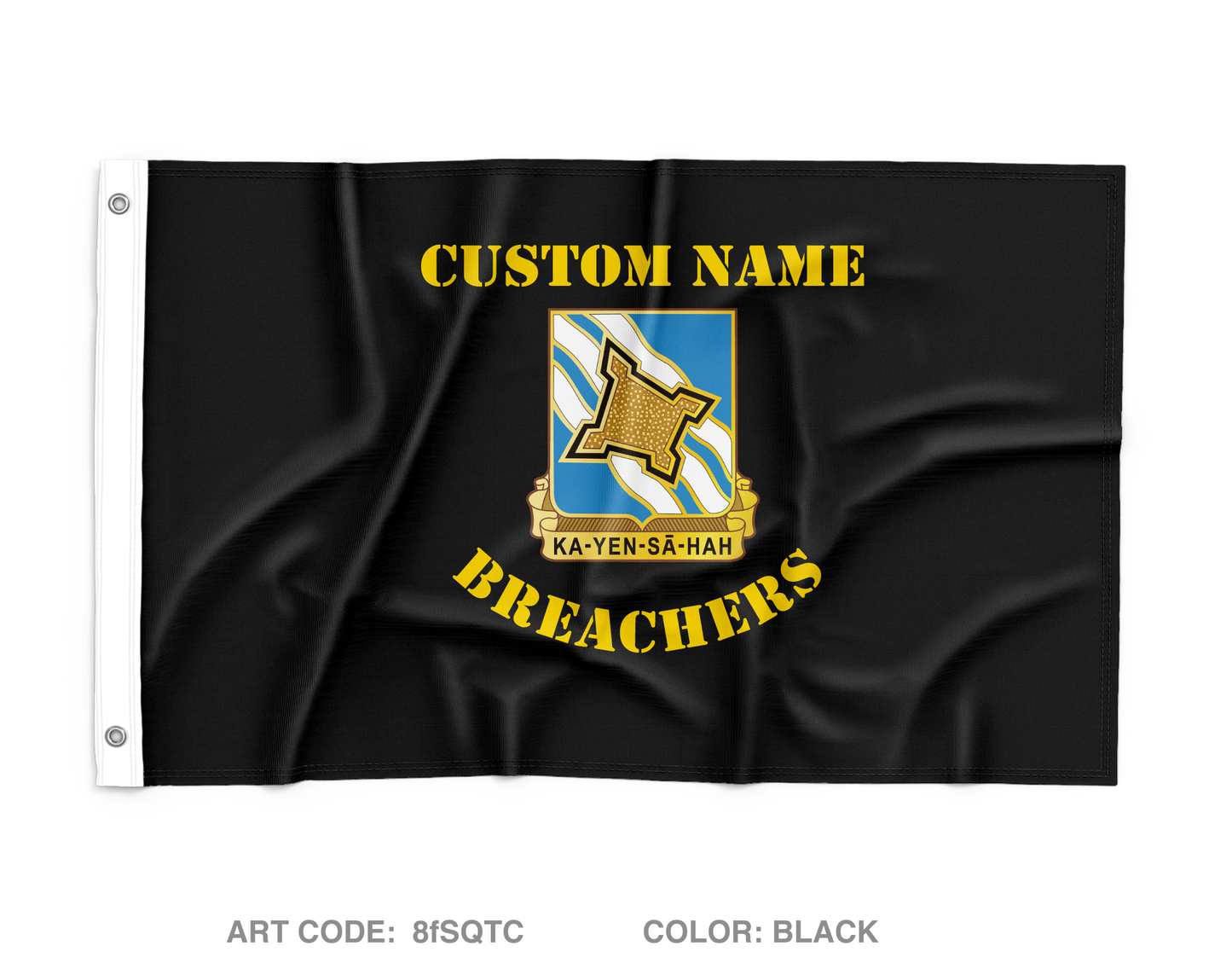 B Co, 1BN, 390th RGT Wall Flag - 8fSQTC