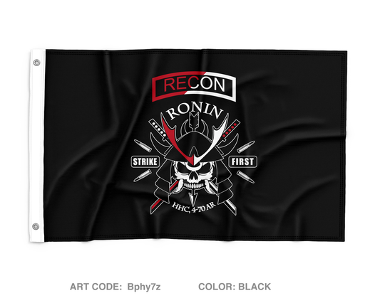 Scout Platoon, HHC, 4-70 AR, 1-1 ABCT Wall Flag - Bphy7z