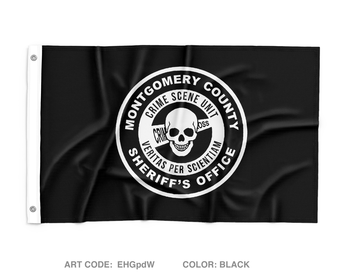 Montgomery County Sheriff Crime Scene Unit Wall Flag - EHGpdW