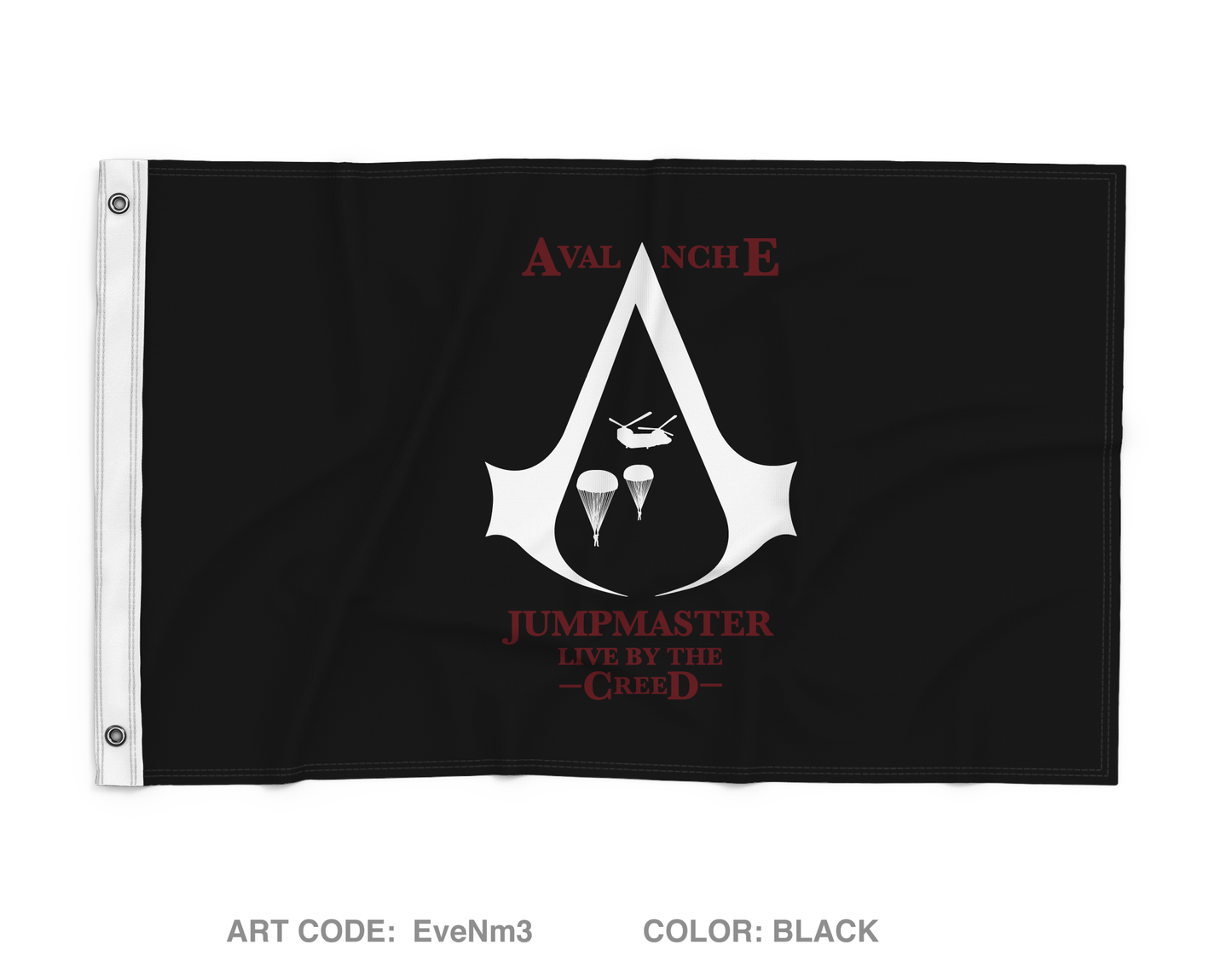 Avalanche Company, 725TH BSB, 2/11 ABN Div Wall Flag - EveNm3