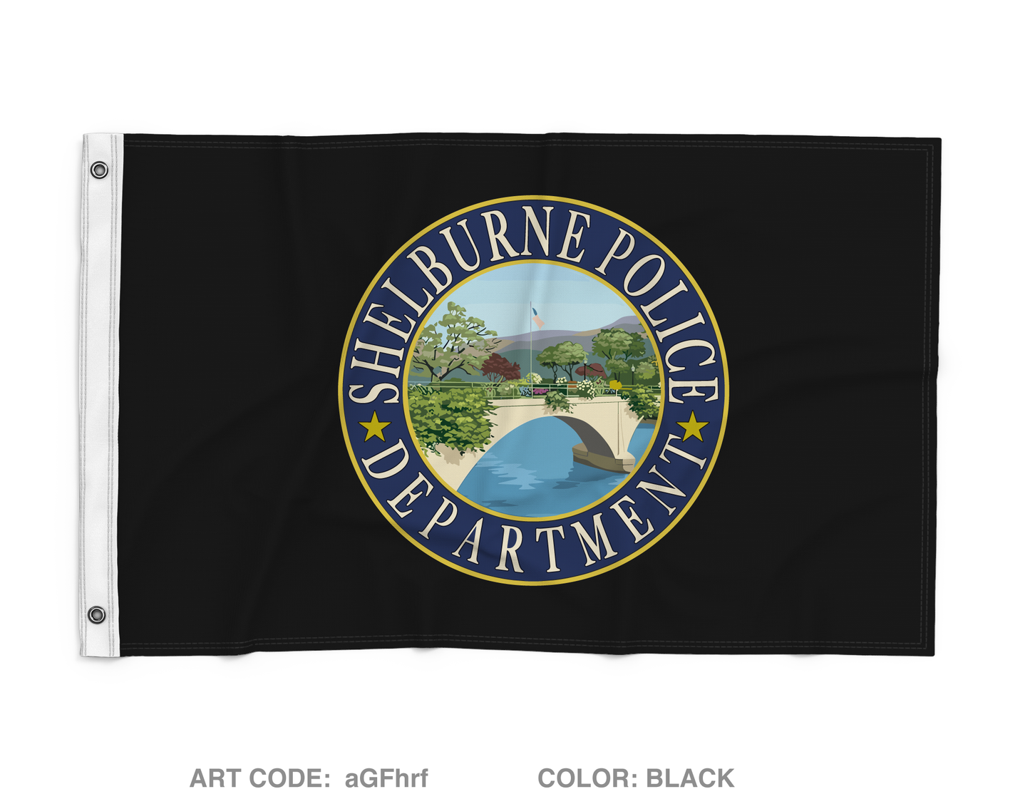 Shelburne Police Department Wall Flag - aGFhrf