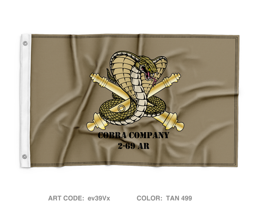 C Co, 2BN, 69th AR Wall Flag - ev39Vx