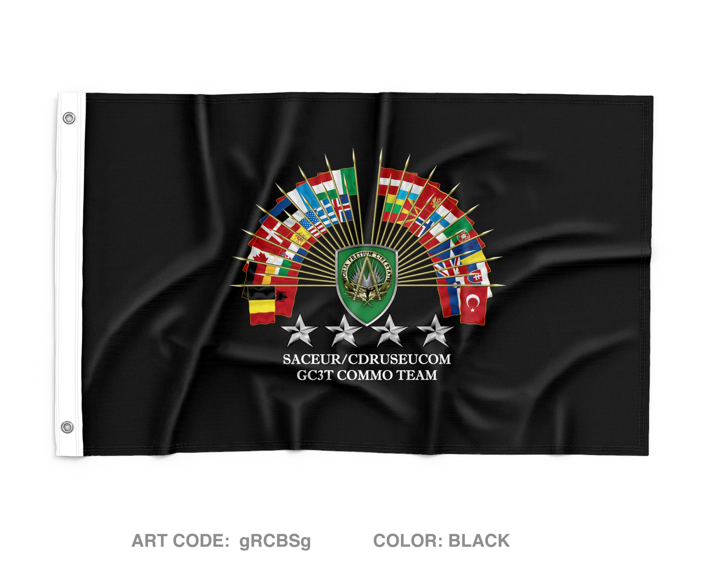 SACEUR GC3T Wall Flag - gRCBSg