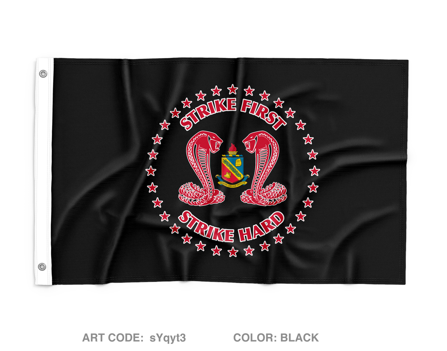 C Co, 229th MI BN Wall Flag - sYqyt3