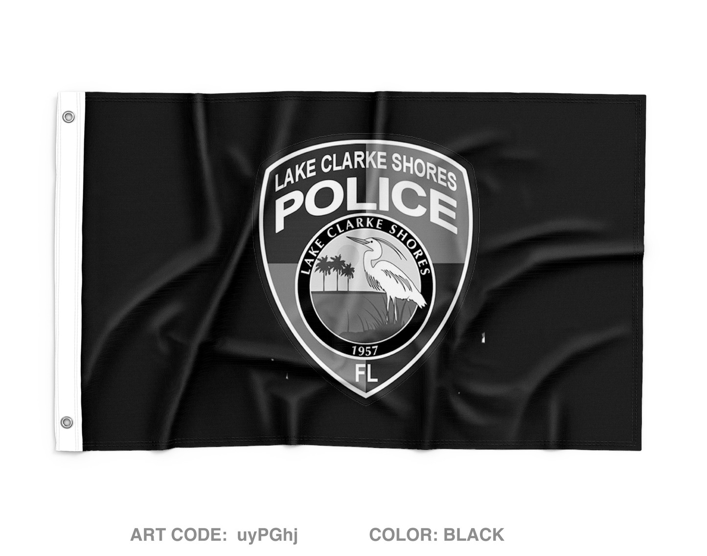 Lake Clarke Shores Police Dept Wall Flag - uyPGhj