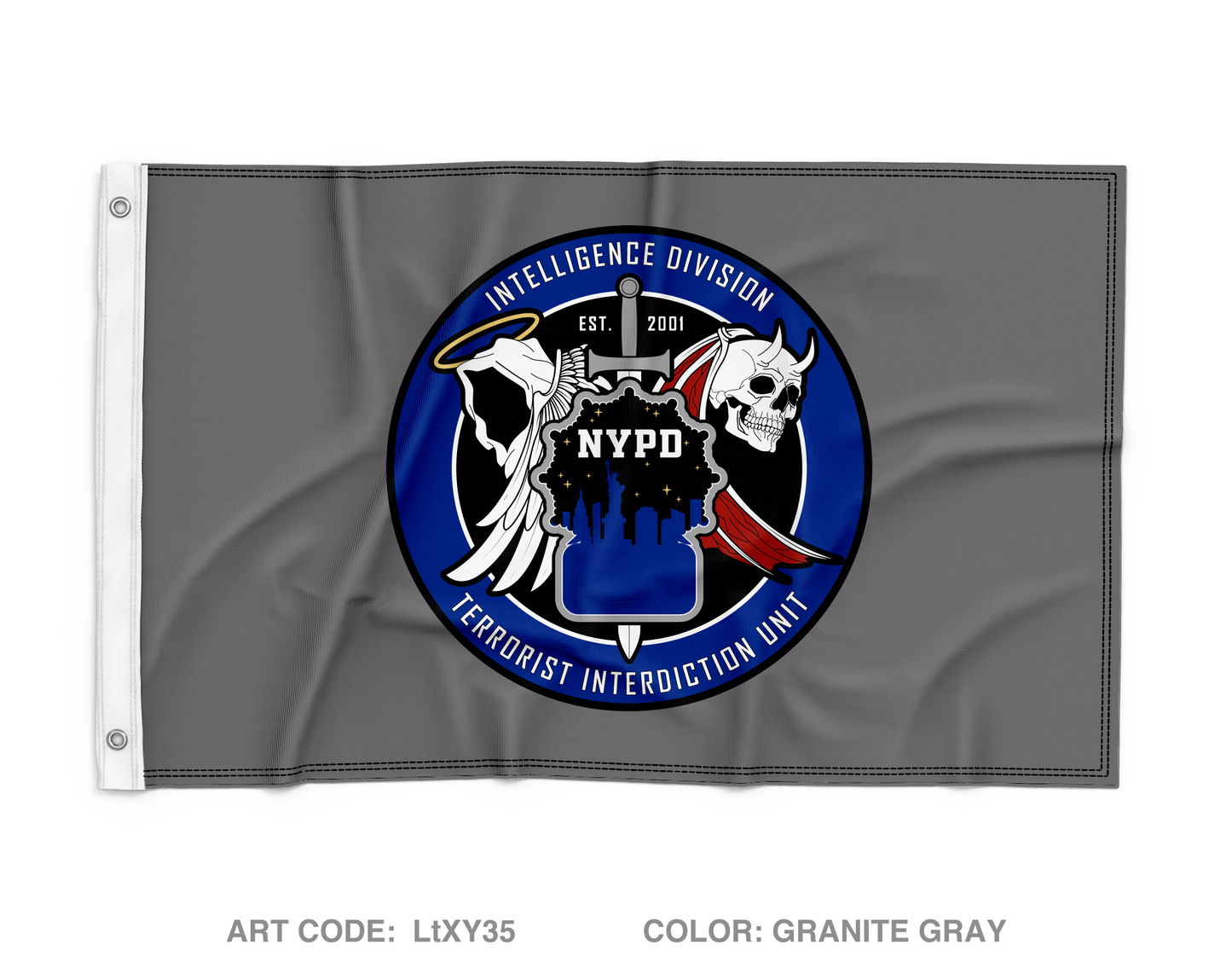 Terrorist Interdiction Unit Wall Flag - LtXY35