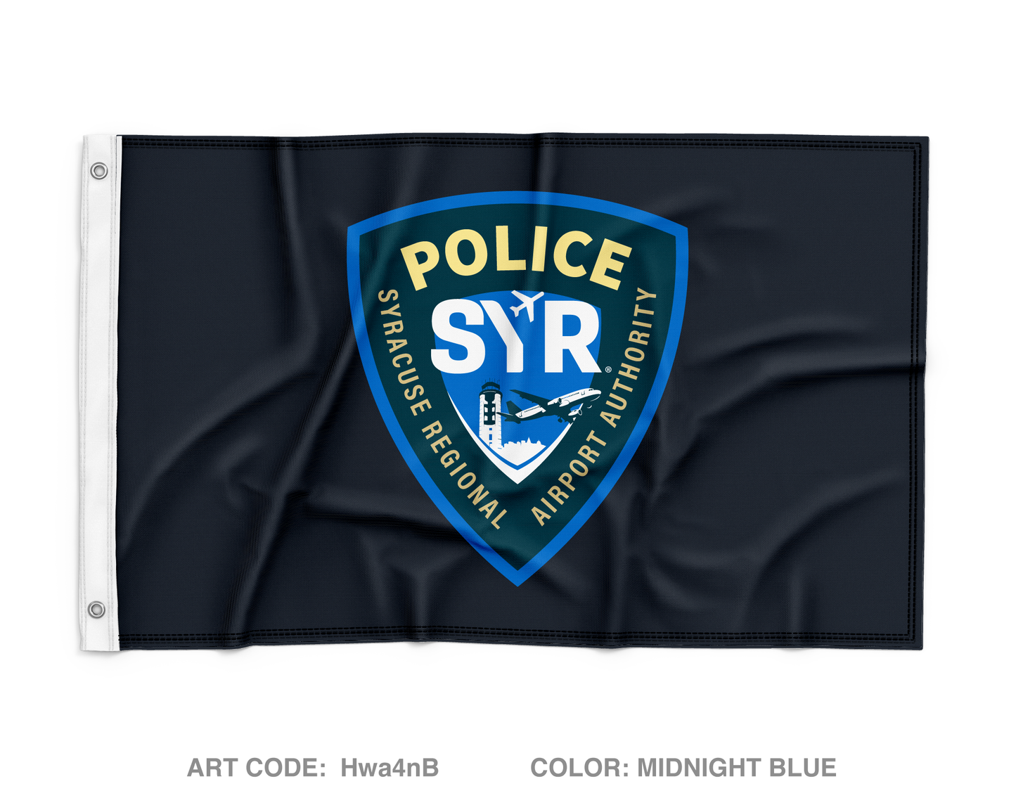 Syracuse Regional Airport Authority Police Department Wall Flag - Hwa4nB