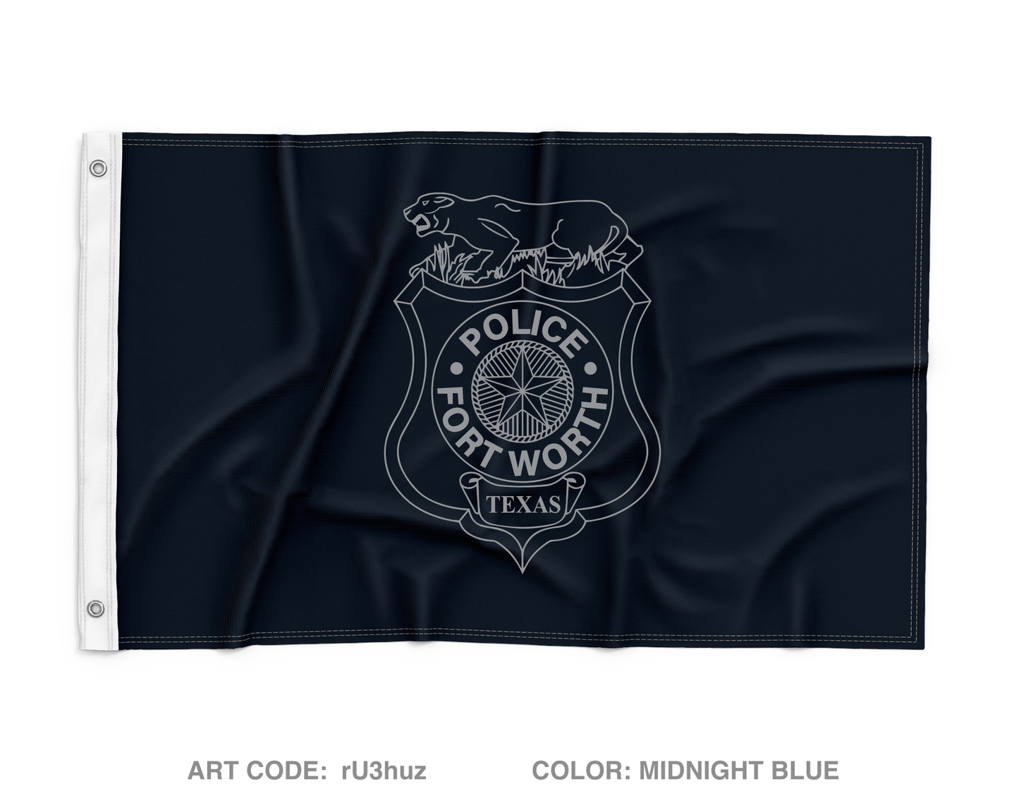 Fort Worth Police Department Directed Response Unit Wall Flag - rU3huz