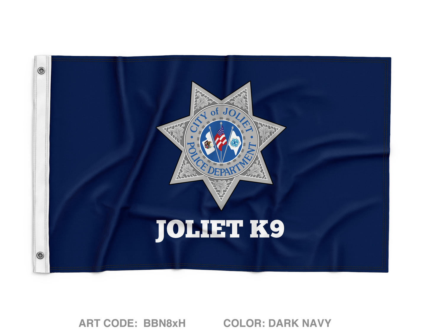 Joliet Police K9 Unit Wall Flag - BBN8xH