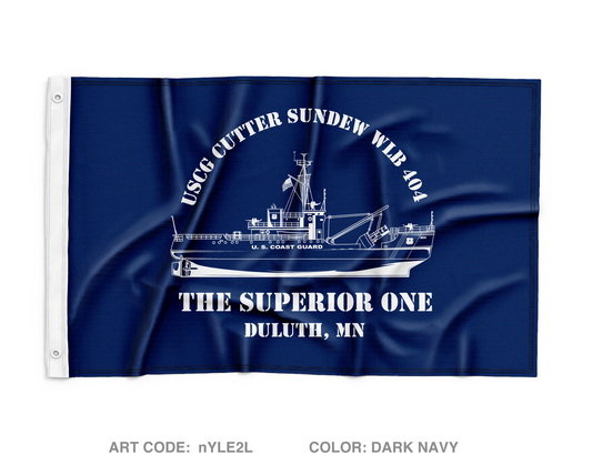 USCGC Sundew WLB 404 Wall Flag - nYLE2L