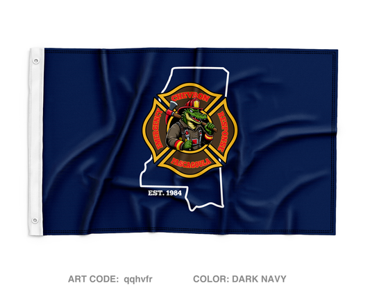 Chevron Pascagoula Fire Department Wall Flag - qqhvfr