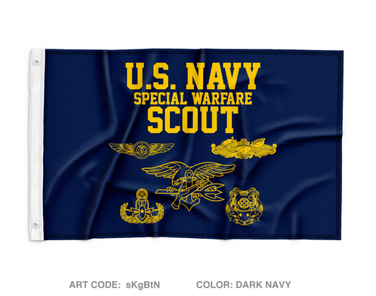 Navy special warfare Wall Flag - sKgBtN