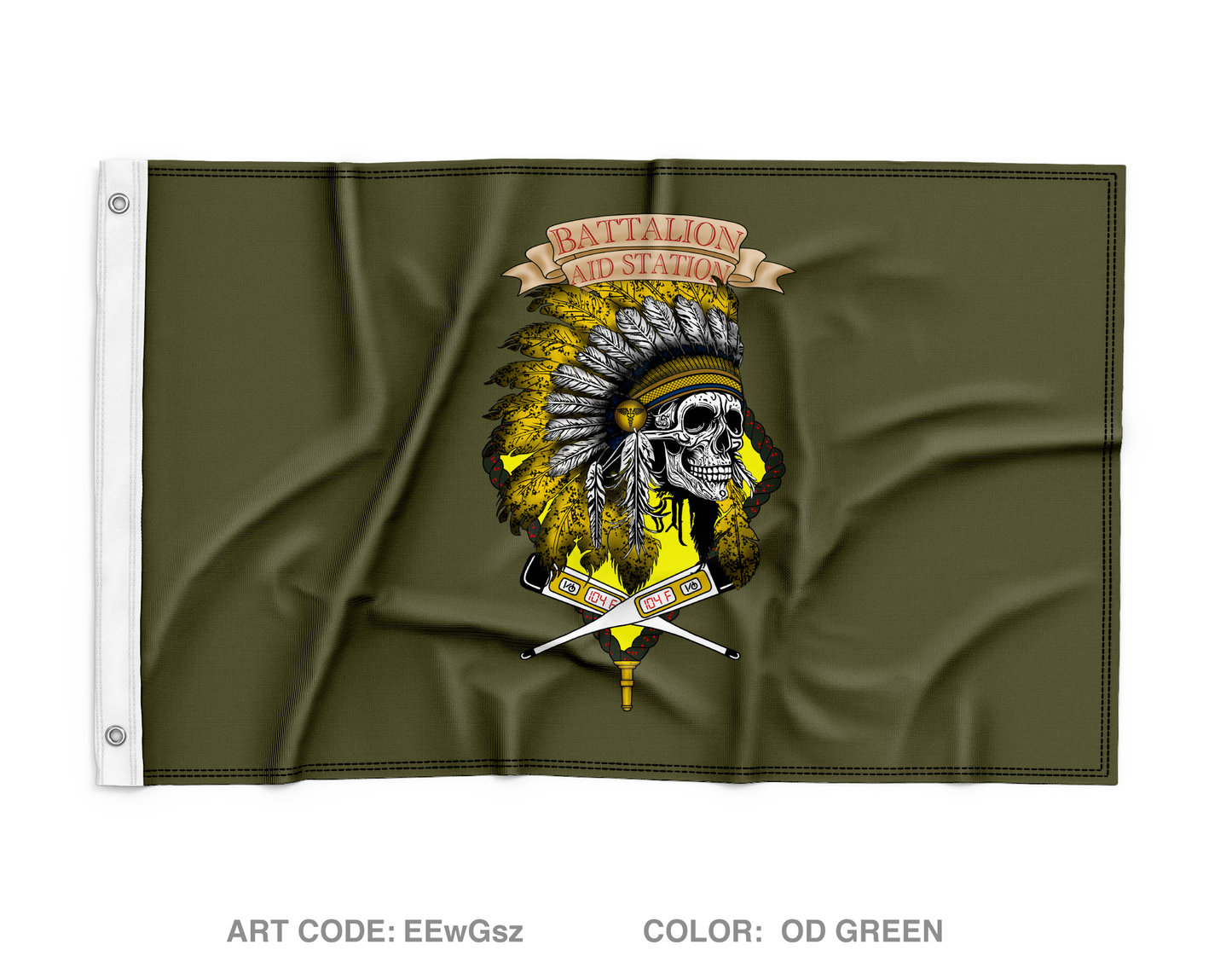 2D Battalion 6th Marines Wall Flag - EEwGsz