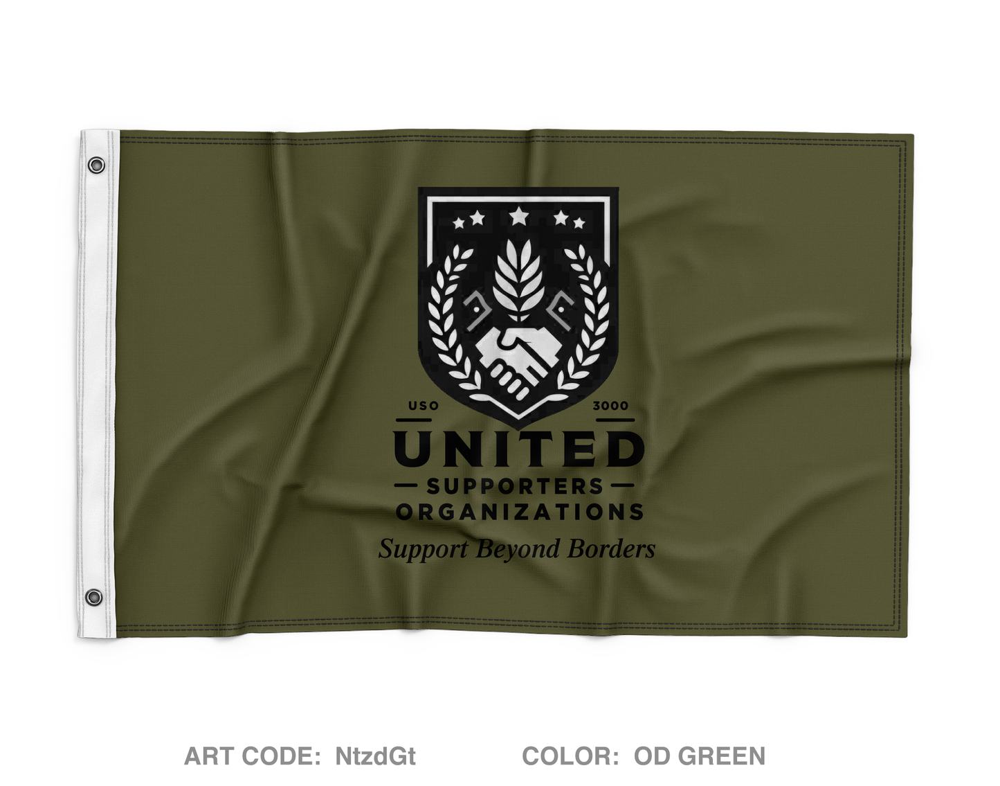 UNITED SUPPORTERS ORGANIZATIONS Wall Flag - NtzdGt