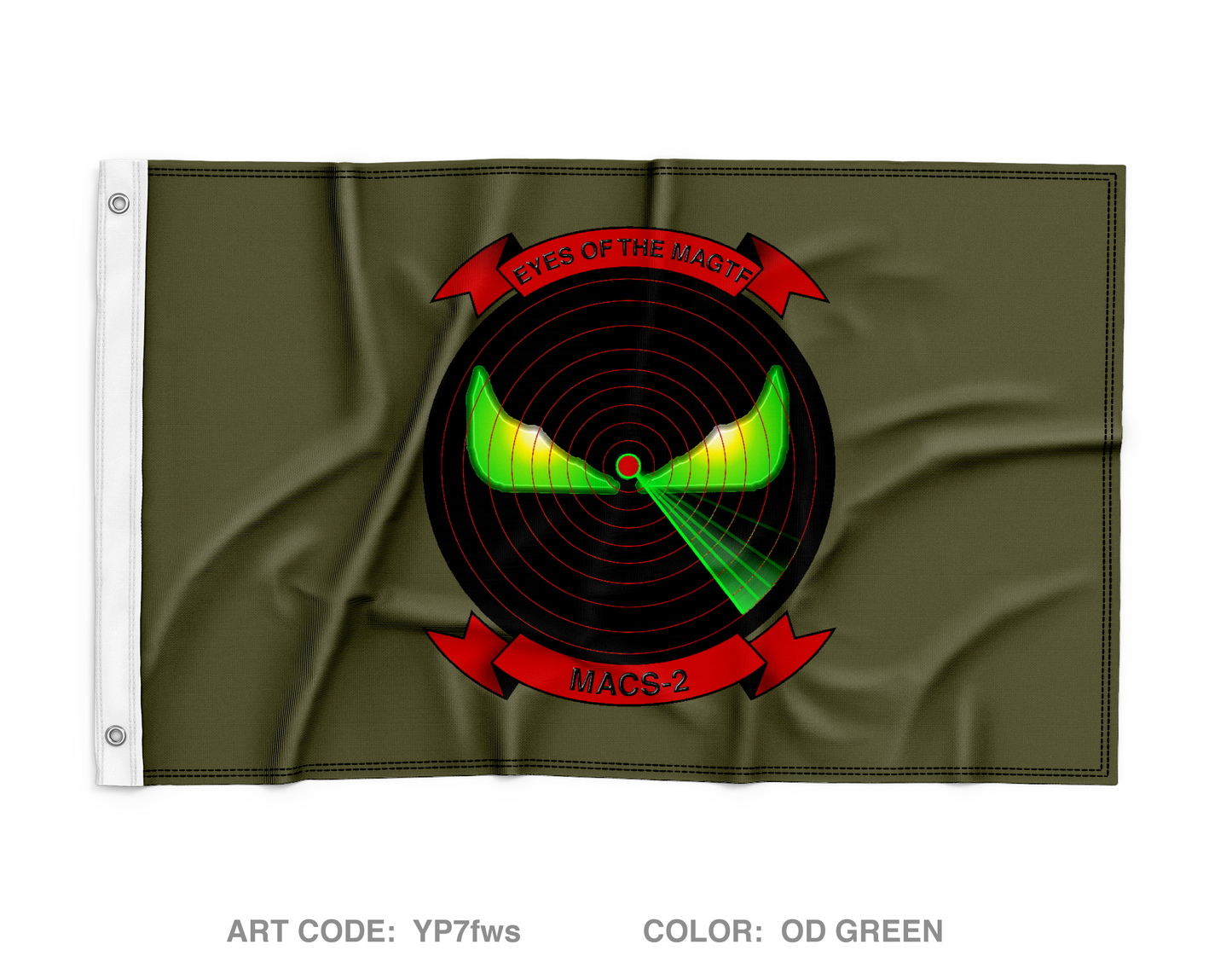 Marine Air Control Squadron-2 Wall Flag - YP7fws