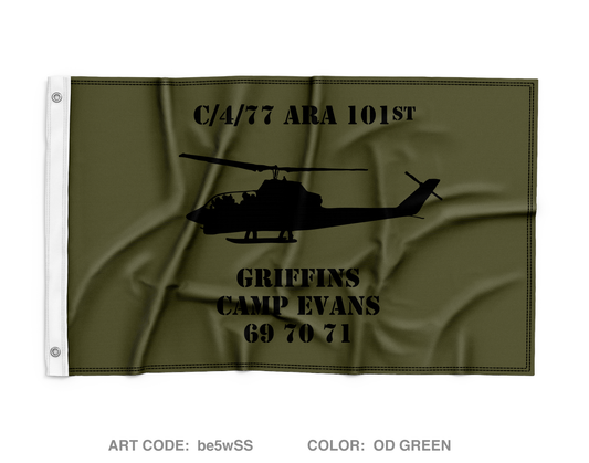 C|4|77 Aerial Rocket Artillery 101ST Wall Flag - be5wSS