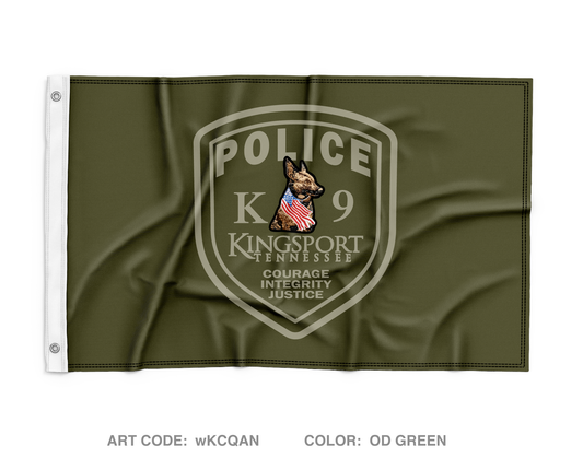 Kingsport Police Department Wall Flag - wKCQAN