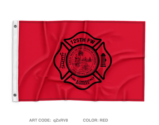 125th Fire & Emergency Services Store 1 Wall Flag - qZxRV8