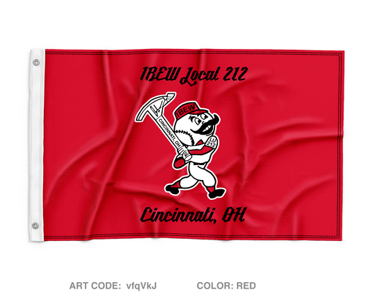 IBEW Local 212 Wall Flag - vfqVkJ