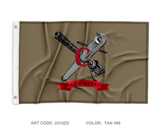 Charlie Battery 5-5 ADA Wall Flag - 237dZD