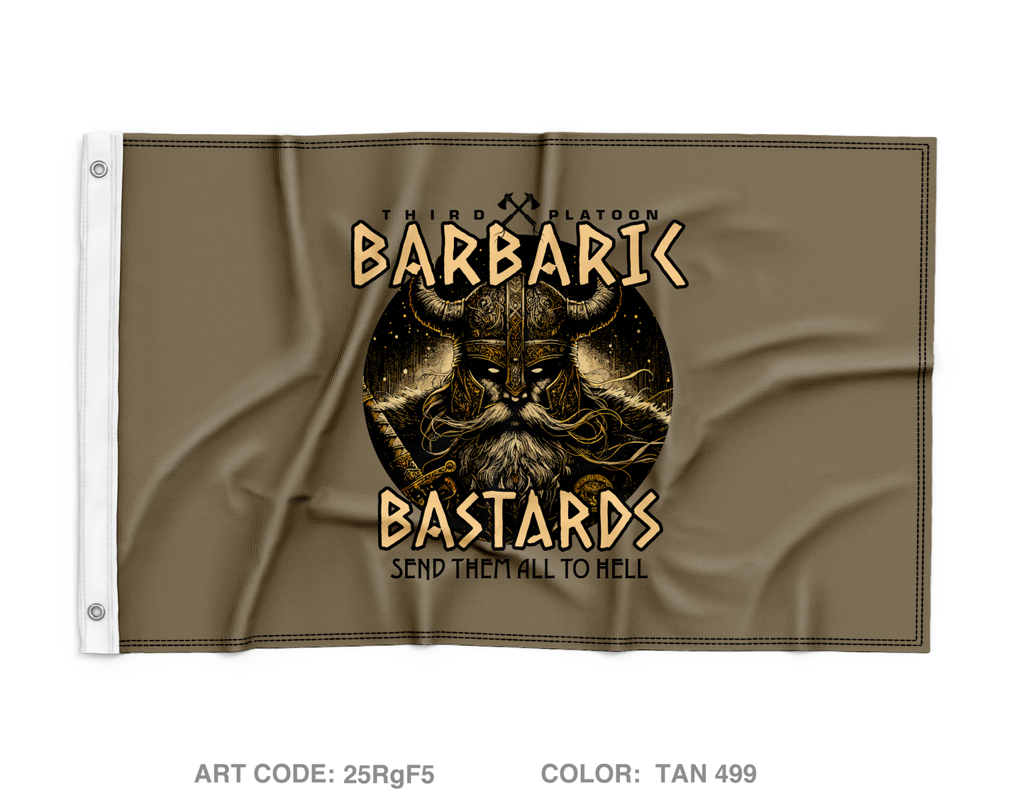 Bastards barbaric Wall Flag - 25RgF5