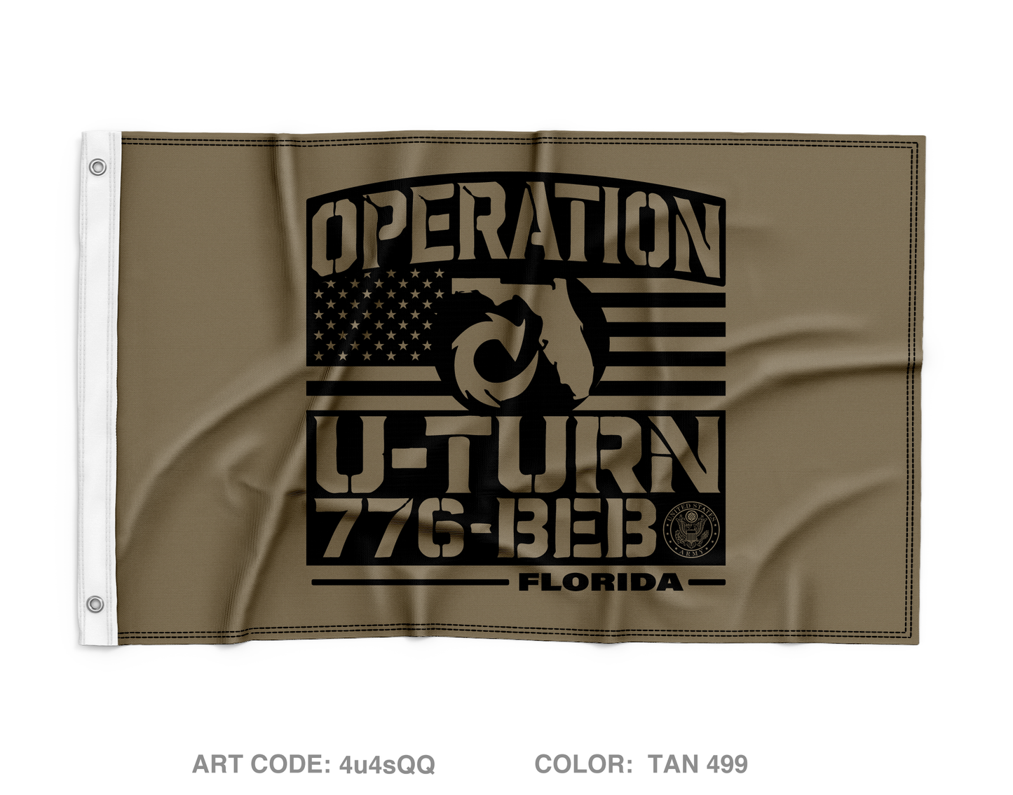 B Co 776 BEB Wall Flag - 4u4sQQ