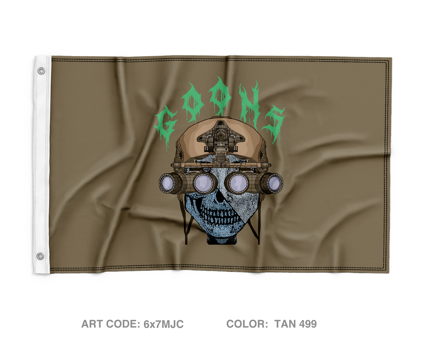 Charlie Battery 1ST PLT Wall Flag - 6x7MJC