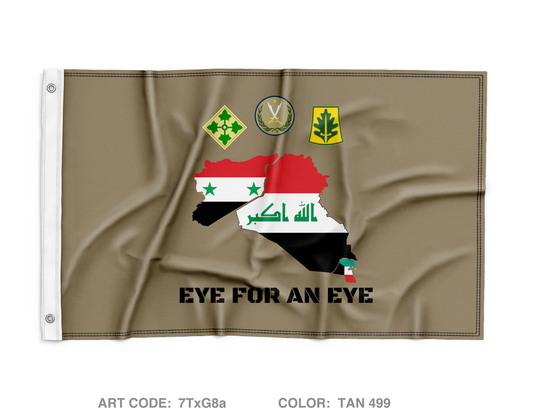 CJTF-OIR 333rd MP PSD Wall Flag - 7TxG8a