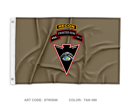 HHC 2BN 113TH INF Wall Flag - 8TWSNK