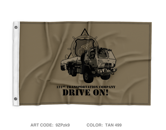 121st Transportation Company Wall Flag - 9ZPzk9