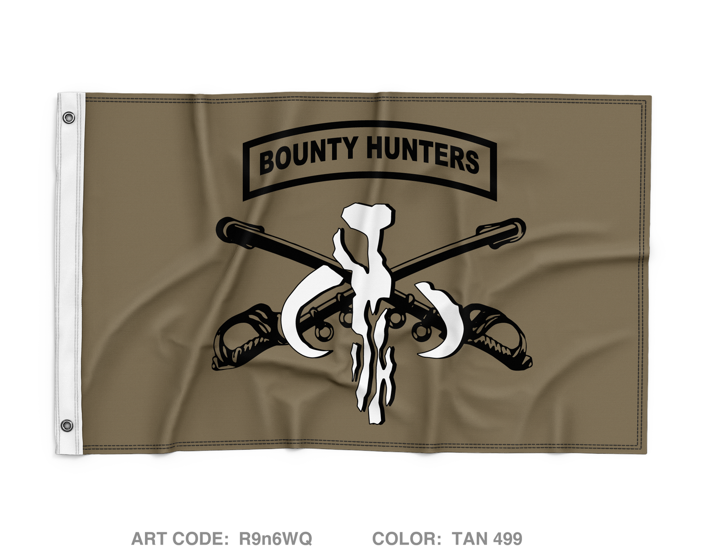 B Troop (Bounty Hunters), 2nd Squadron, 14th Cavalry Regiment Wall Flag - R9n6WQ