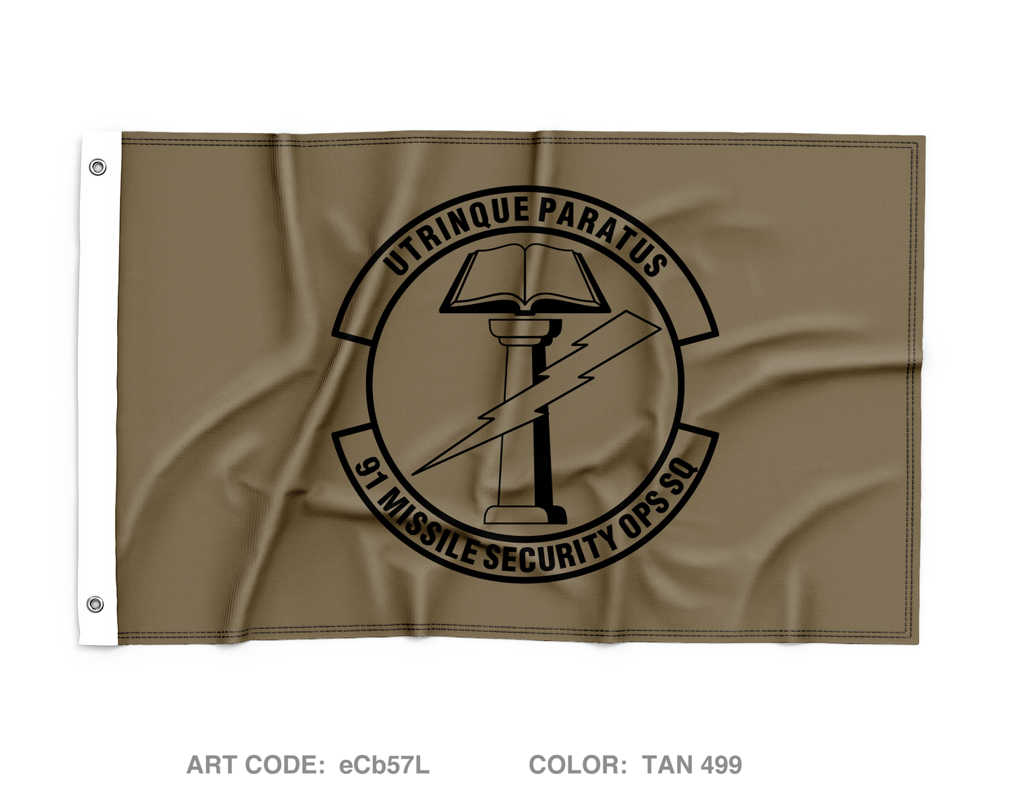 91st Missile Security Operations Squadron Wall Flag - eCb57L