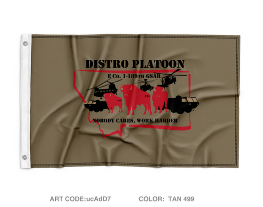 E co. 1-189th GSAB Wall Flag - ucAdD7