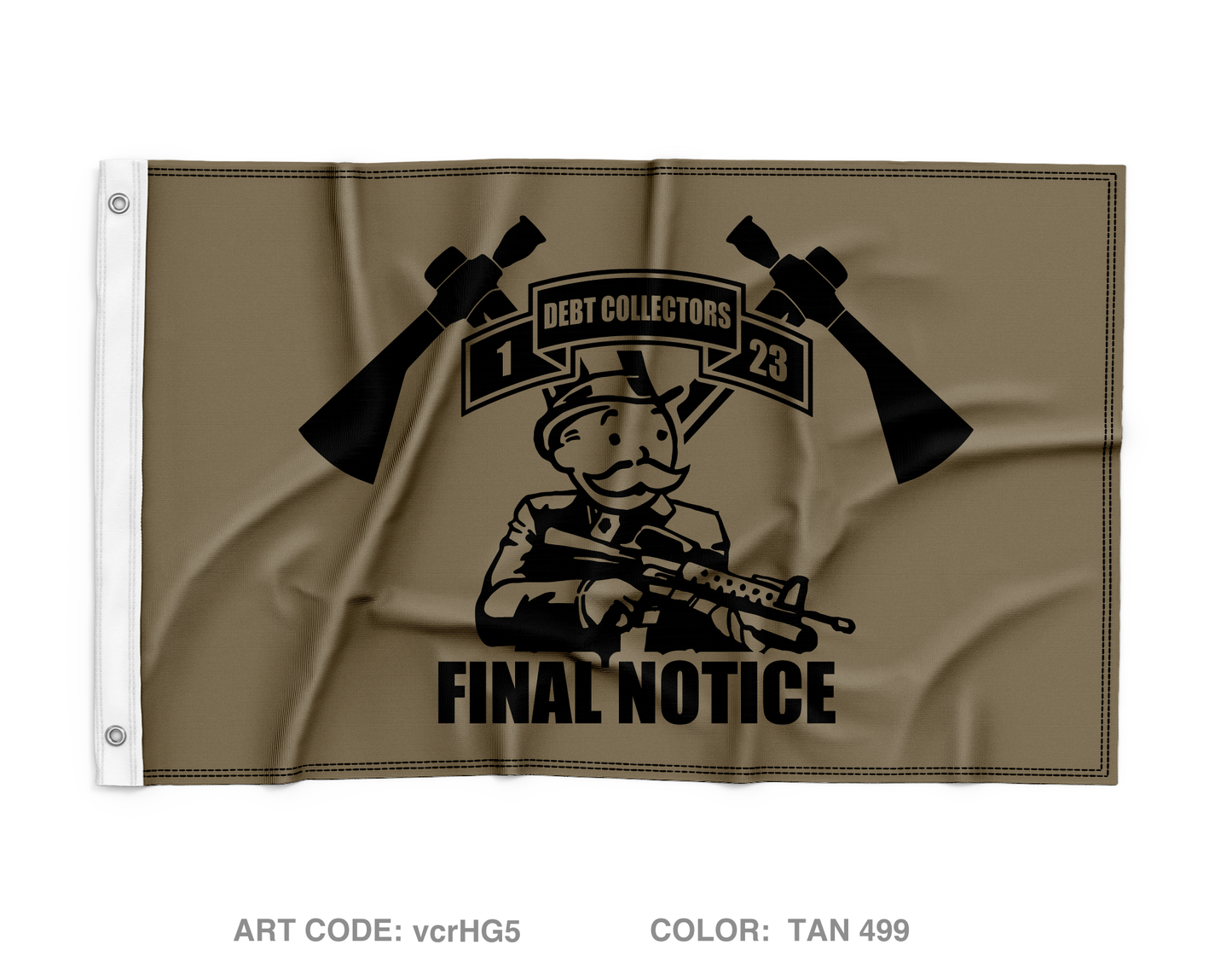 1-23 IN BN TAC Wall Flag - vcrHG5