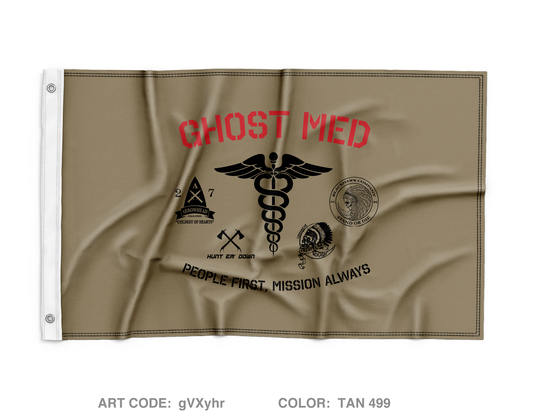 MEDIC PLATOON, 2-7 CAV, 3ABCT Wall Flag - gVXyhr