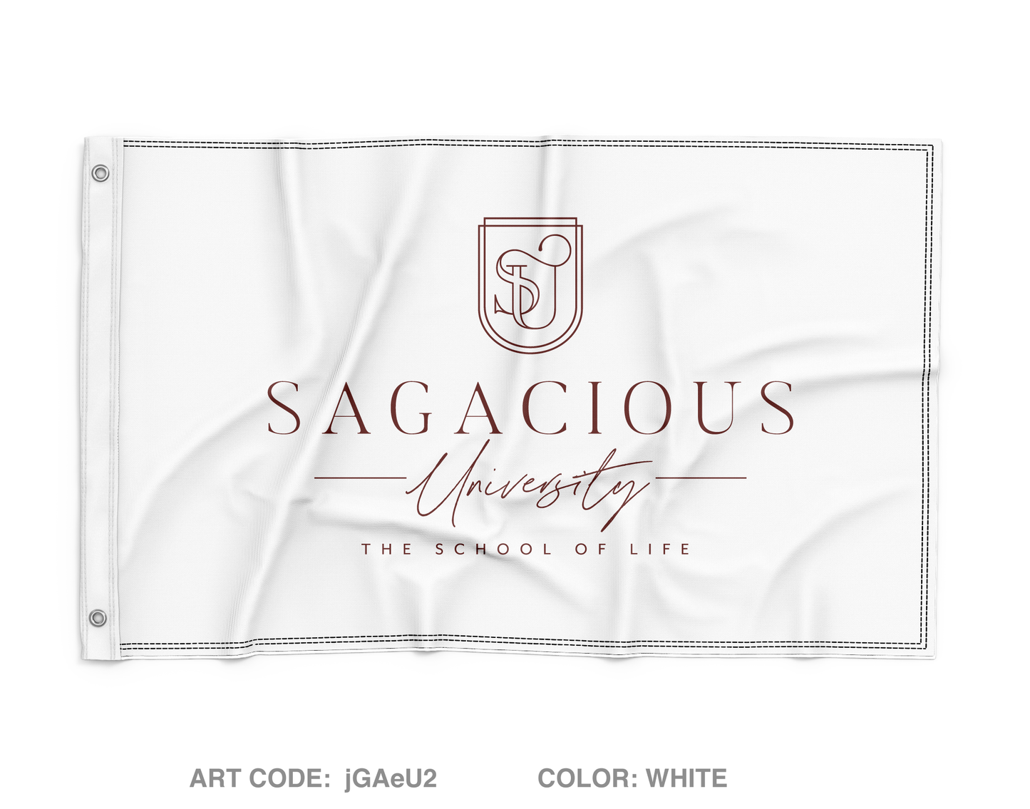 Sagacious University Wall Flag - jGAeU2