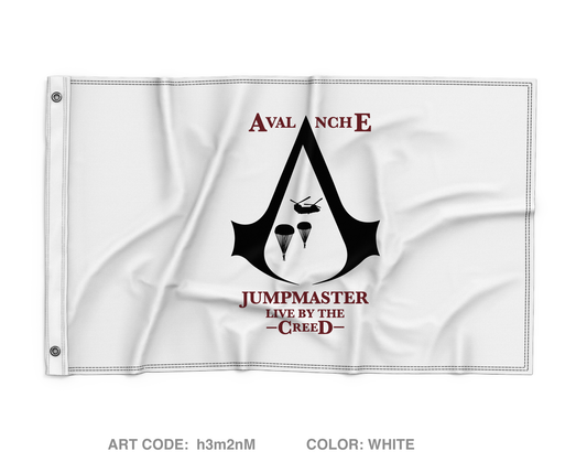 Avalanche Company, 725TH BSB, 2/11 ABN Div Wall Flag - h3m2nM