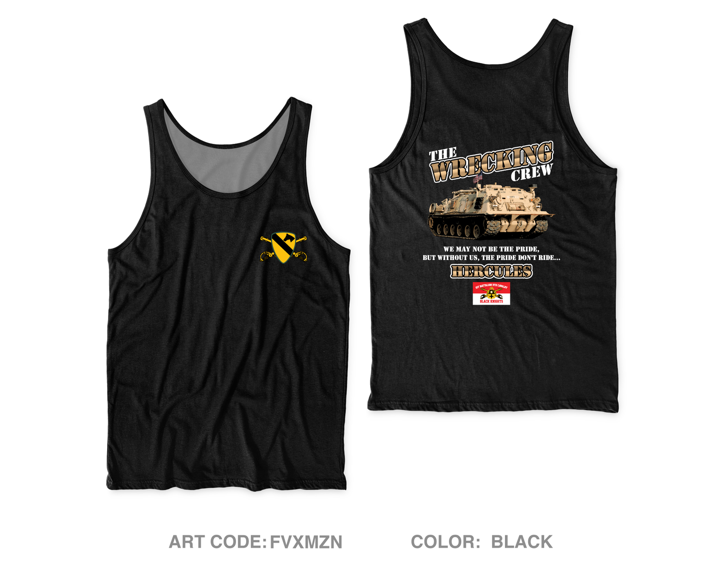 1st Cav Core Men's Performance Tank Top - FVXMZN