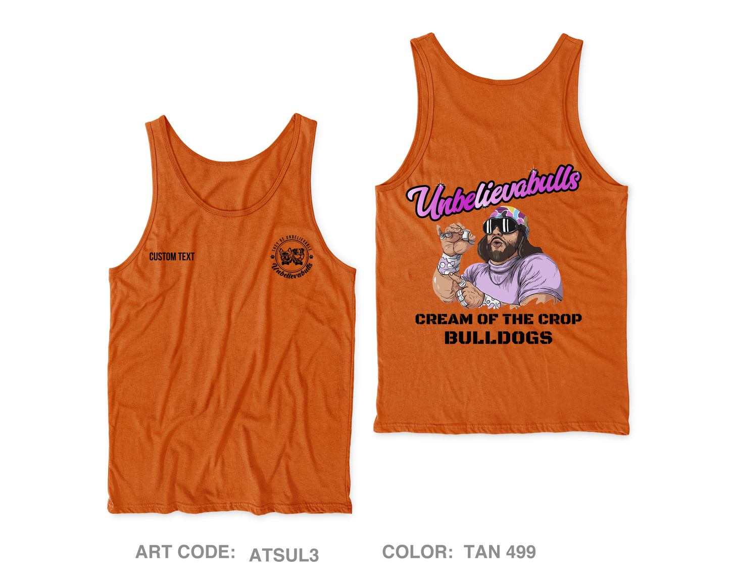 Custom Unbelievabulls Core Men's Performance Tank Top - ATSUL3