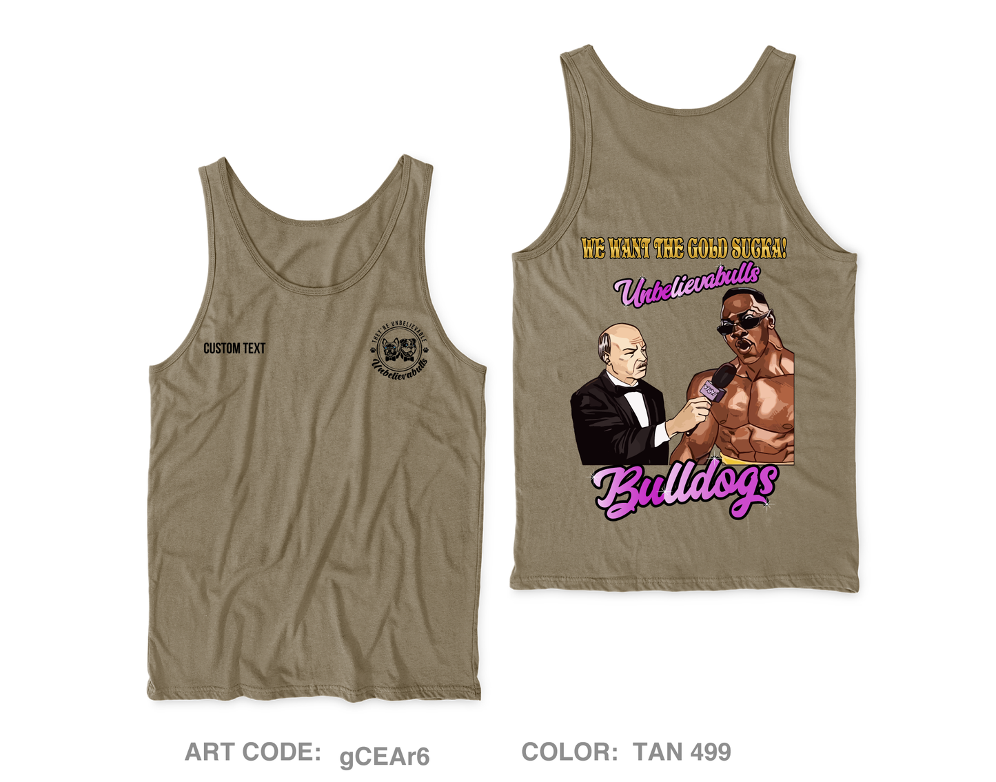 Custom Unbelievabulls Core Men's Performance Tank Top - gCEAr6